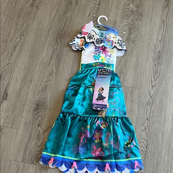 Disney Other - Disney Encanto Mirabel Kids Costume - Teal and White